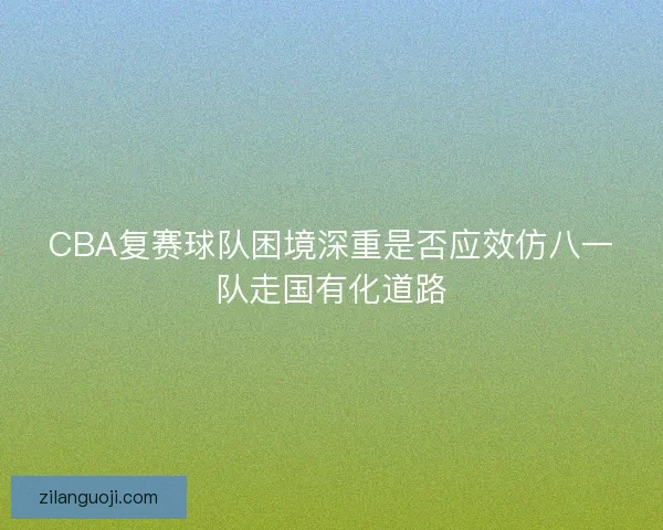 CBA复赛球队困境深重是否应效仿八一队走国有化道路
